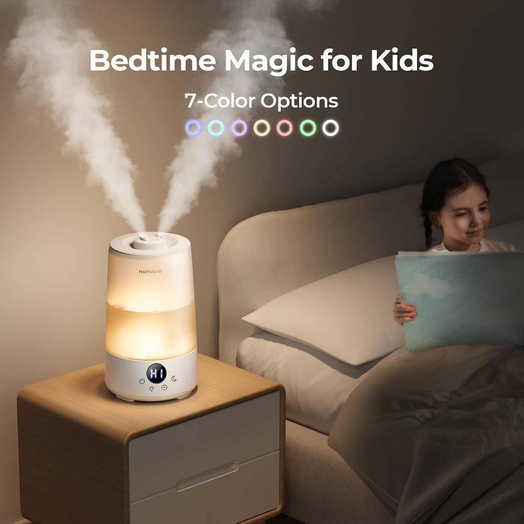 3.6L Cool Mist Humidifiers for Bedroom, Large Room, Home, Whole House, Office, Living Room, 34H Top Fill Easy to