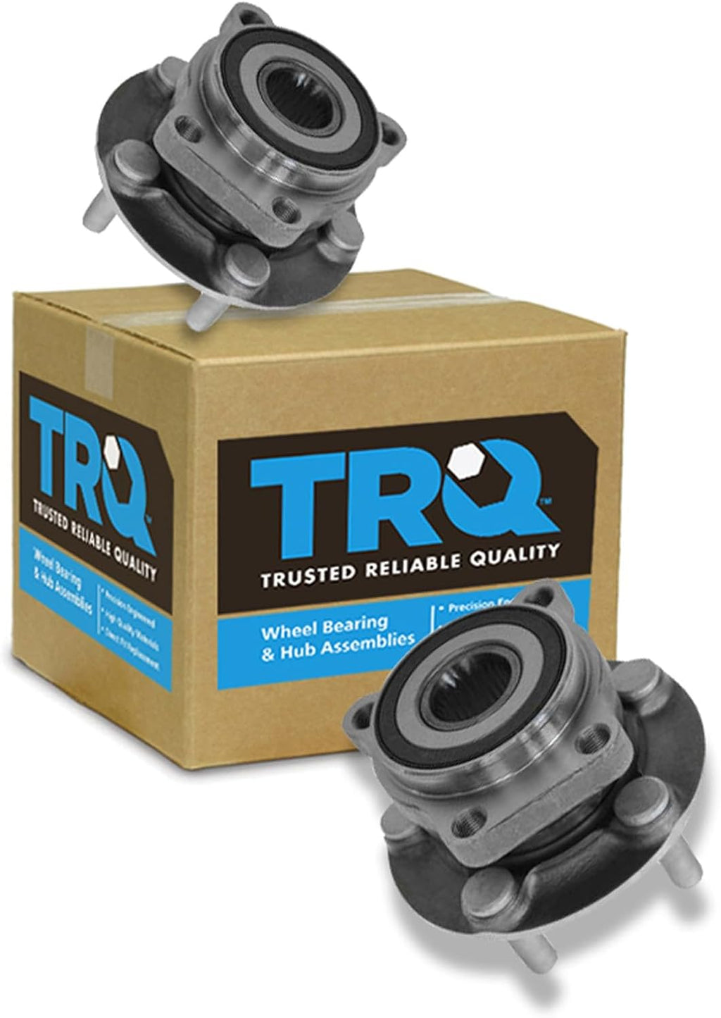TRQ Front Wheel Bearing & Hub Assembly Set