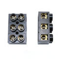 2 Pack 500V 60A 3 Position Double Row Screw Terminal Block
