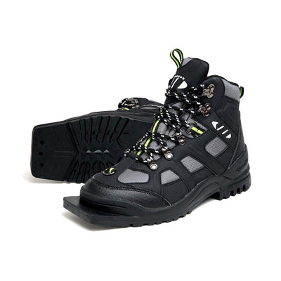 Junior 301 75mm XC Touring Cross Country Adventure Insulated Ski Boots, Black/Green, 31