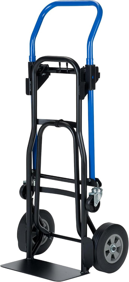 Trucks 3 in 1 Quick Change Steel Convertible Hand Truck with Nose Extension, 500 lbs. Capacity (JDCJ8523EN)
