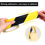 Black & Yellow Safety Tape,3Inch x 108FT Hazard Warning Stripe Tape