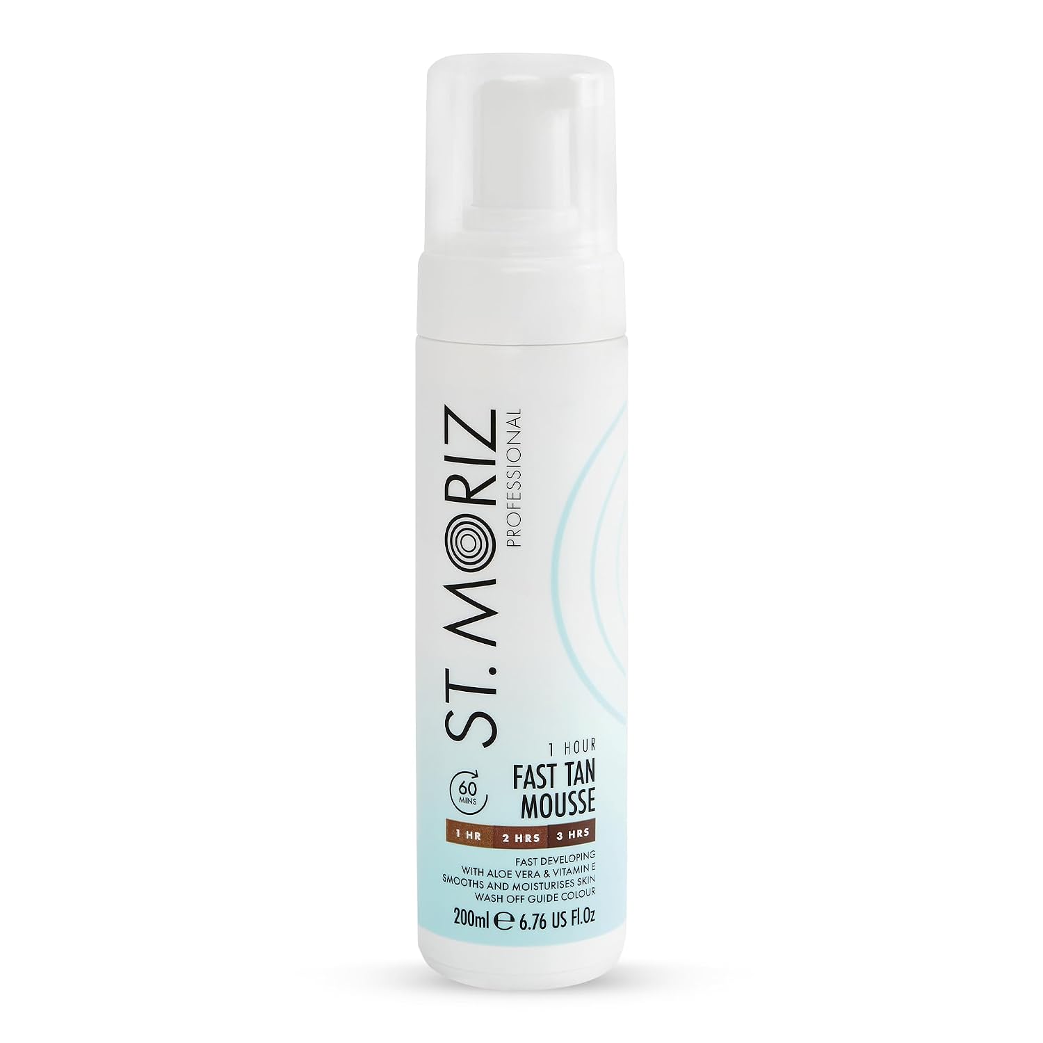 St Moriz Professional 1 Hour Fast Self Tanner Mousse, Light to Dark – Instant, Express Self Tanner Foam for a Golden