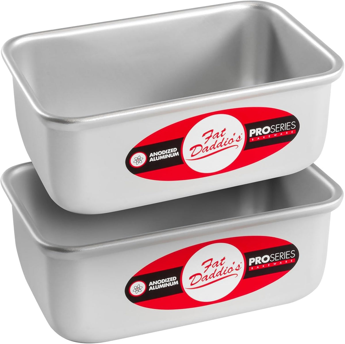 BP-5640-2PK Anodized Aluminum Bread Loaf Pan, 5.5 x 3.125 x 2.375 inch, Set of 2