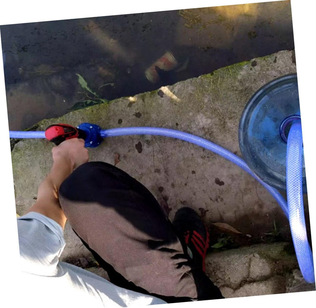 Portable Mini Self-priming Plastic Water Transfer Pump for Hand Drill, Small Submersible Utility Pump for Aquarium