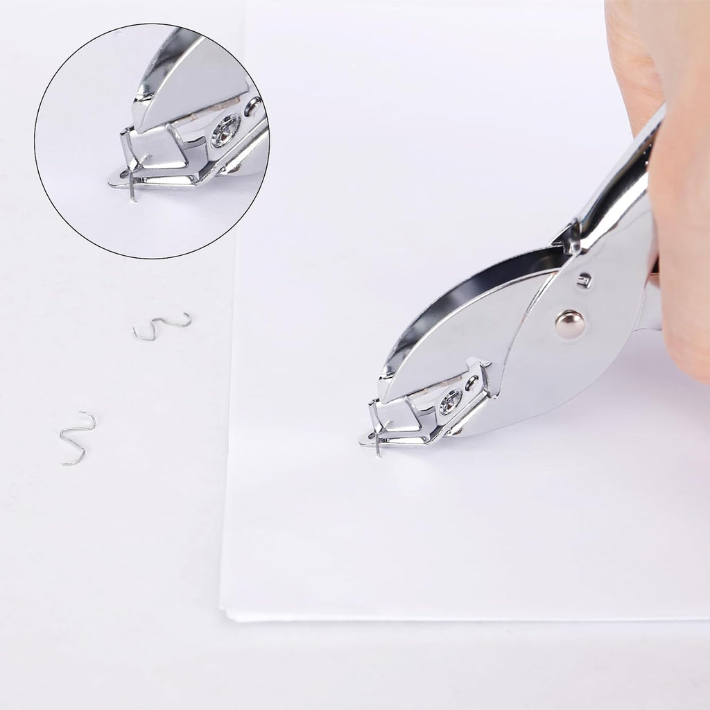 Professional Metal Staple Remover Tool - Premium Steel Construction, Easy-Grip Ergonomic Handheld Design, Durable