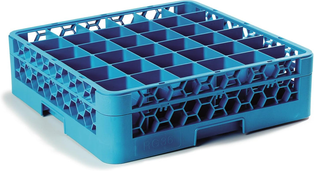 Carlisle Commercial Dishwasher Glass Rack, 36 Comp., 1 Extender, Pack of 4