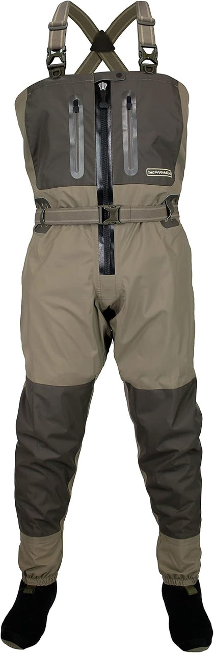 Deep Eddy Zippered Breathable Stockingfoot Chest Fishing Wader