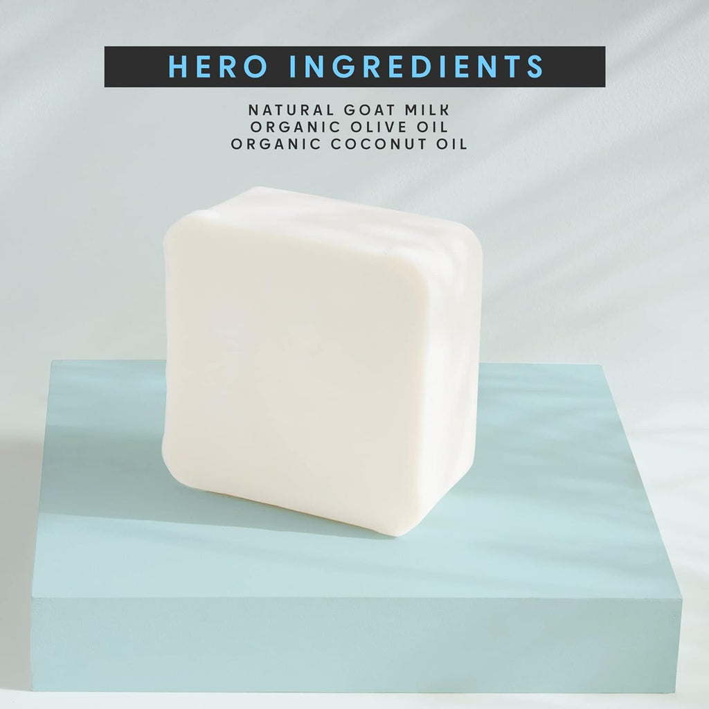 Goat Milk Soap Base 5 LB | Made in Greece | SLS/SLES Free, No Palm Oil, Organic - Melt and Pour Goats Milk Soap