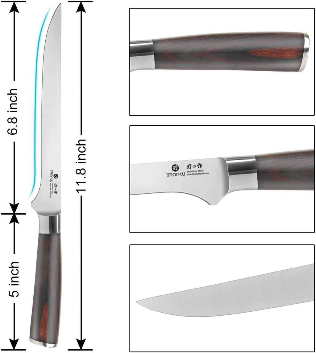 Fillet Knife 6 Inch, German High Carbon Stainless Steel Boning Knife