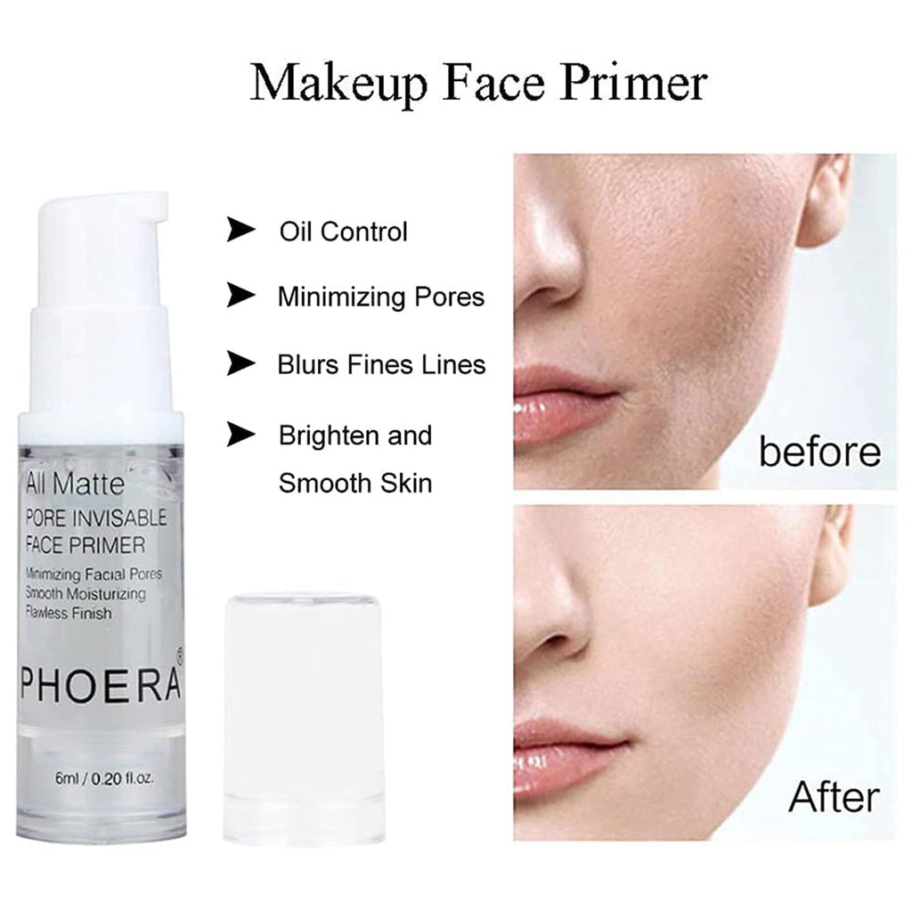 PHOERA Foundation, PHOERA Contour Palette,Shades with Highlighter & Bronzer & Blush,Up to 24 Hour Fresh Wear,PHOERA