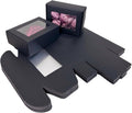 3.3 x 2.4 x 1.2 Inch Kraft Paper Boxes with Window 30pcs Soap Packaging Gift boxes with Window(Black)