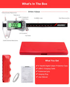 GODESON 6" USB-C Rechargeable Digital Caliper 0-150 mm