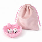 Mahjong Dice Tray with Pouch, Dice Dish Game Accessories