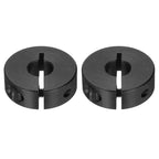 uxcell 2pcs Single Split Shaft Collar 10mm Carbon Steel Black Oxide