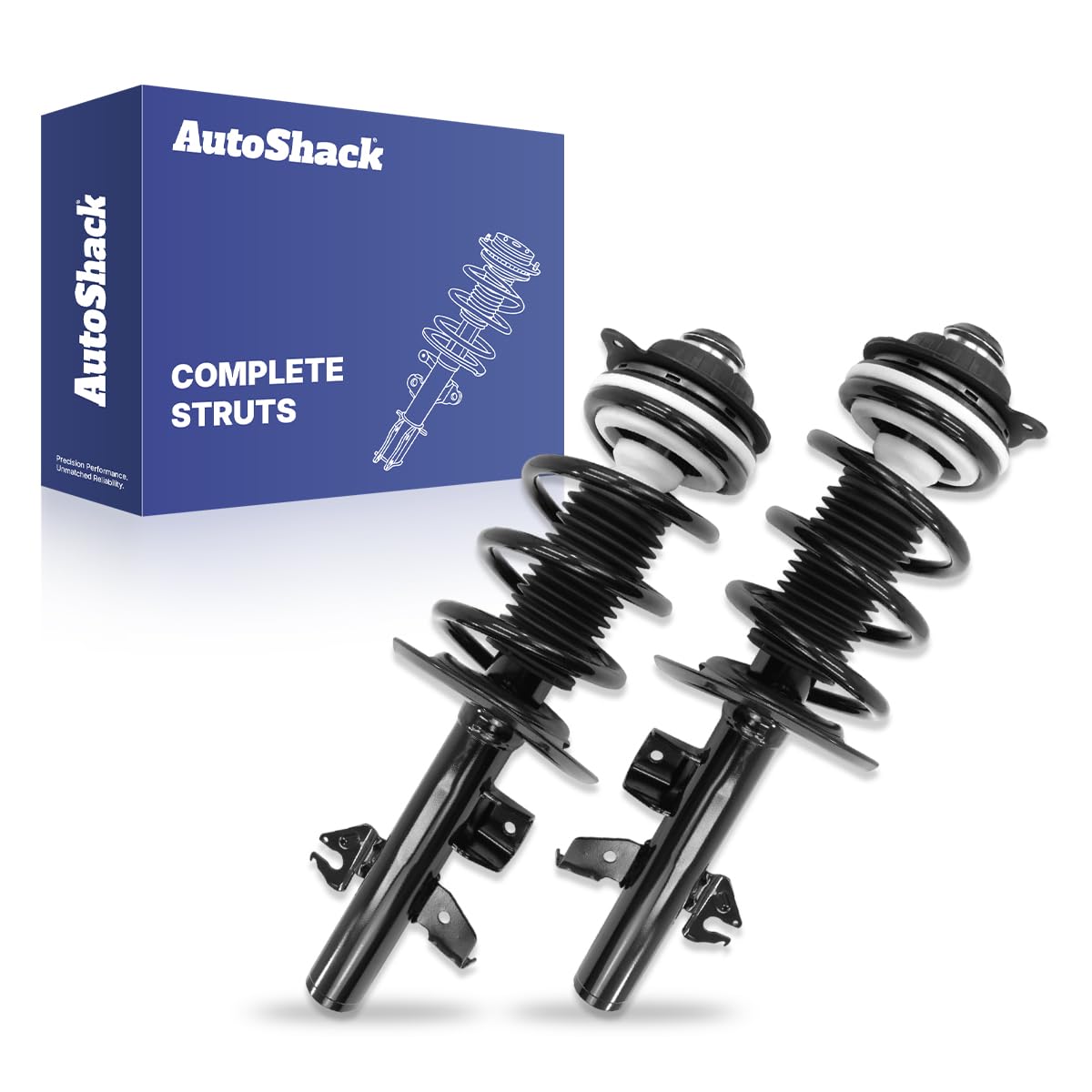 AutoShack Front Complete Struts Assembly with Coil Springs, 2pcs