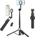 Magnetic Tripod for iPhone, Selfie Stick Monopod Tripod for Magsafe, 360° Rotatable Travel Tripod Heads Cell Phone