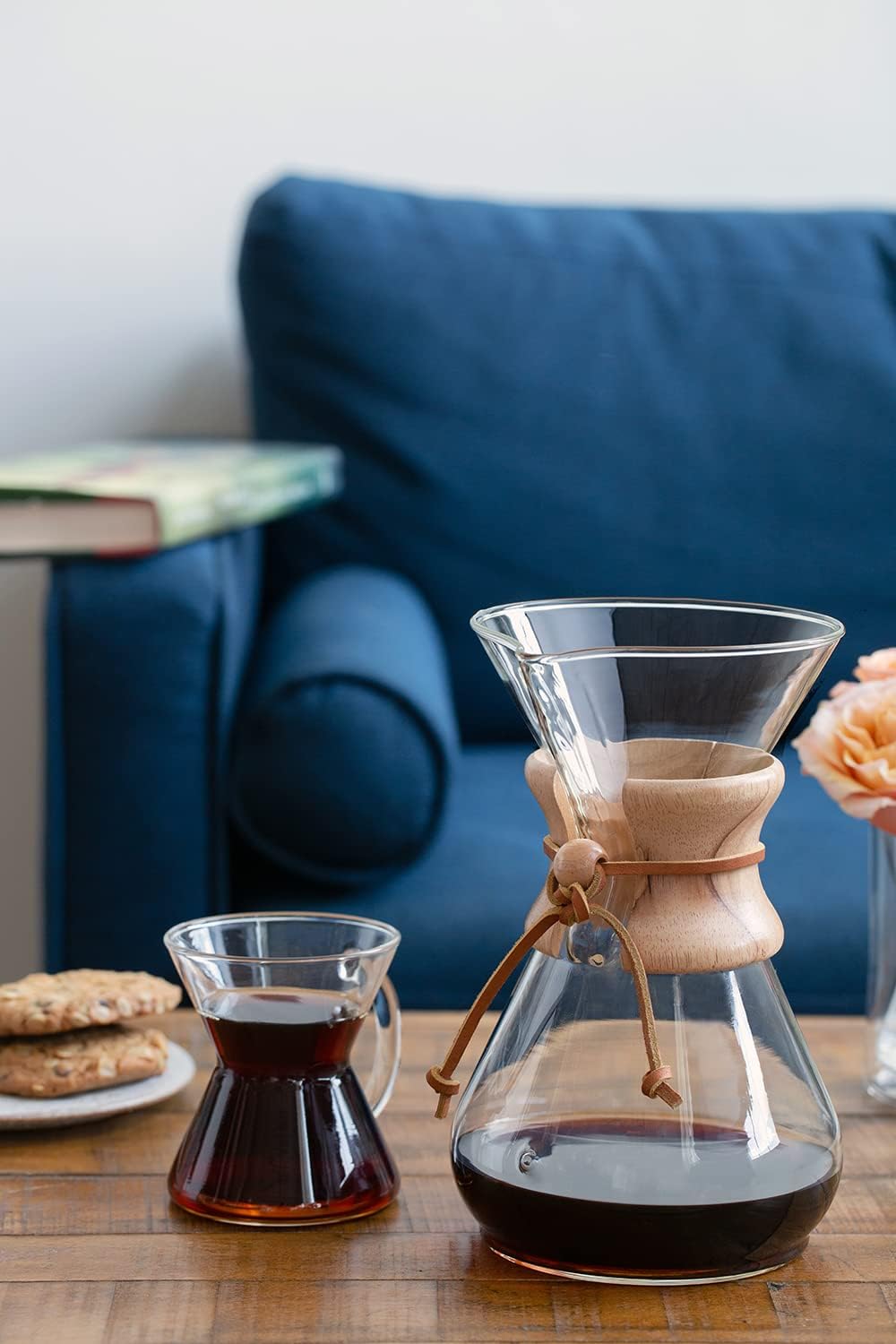 Pour-Over Glass Coffeemaker - Classic Series - 8-Cup - Exclusive Packaging | Manual Drip Coffee Brewer, Non-Porous