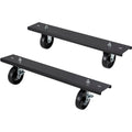 Global IndustrialCaster Base Set for Adjustable Height Workbench 48-72" W x 30 & 36" D, Black