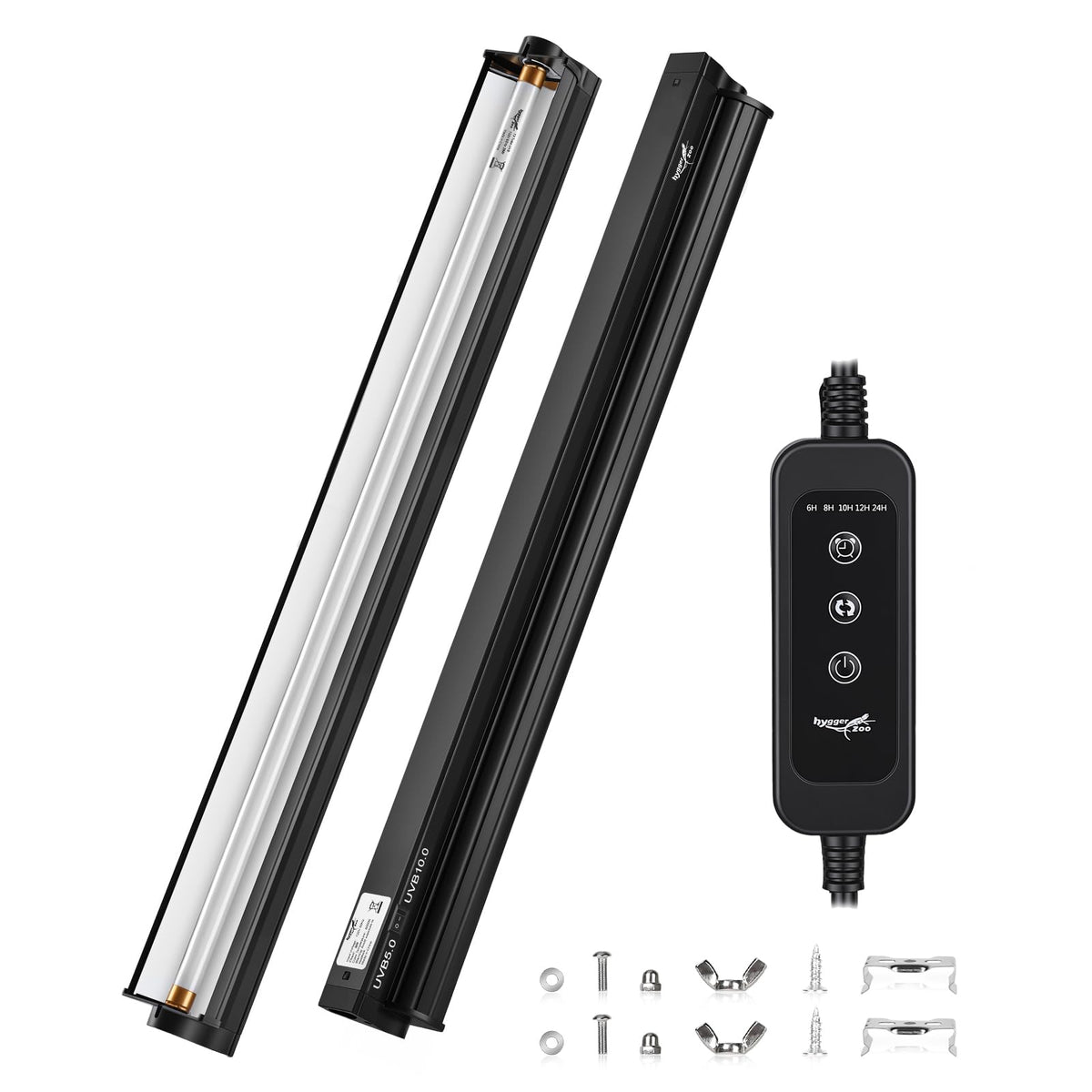 34Inch T5 UVB Reptile Light Fixture Combo Kit with Cycle Timer