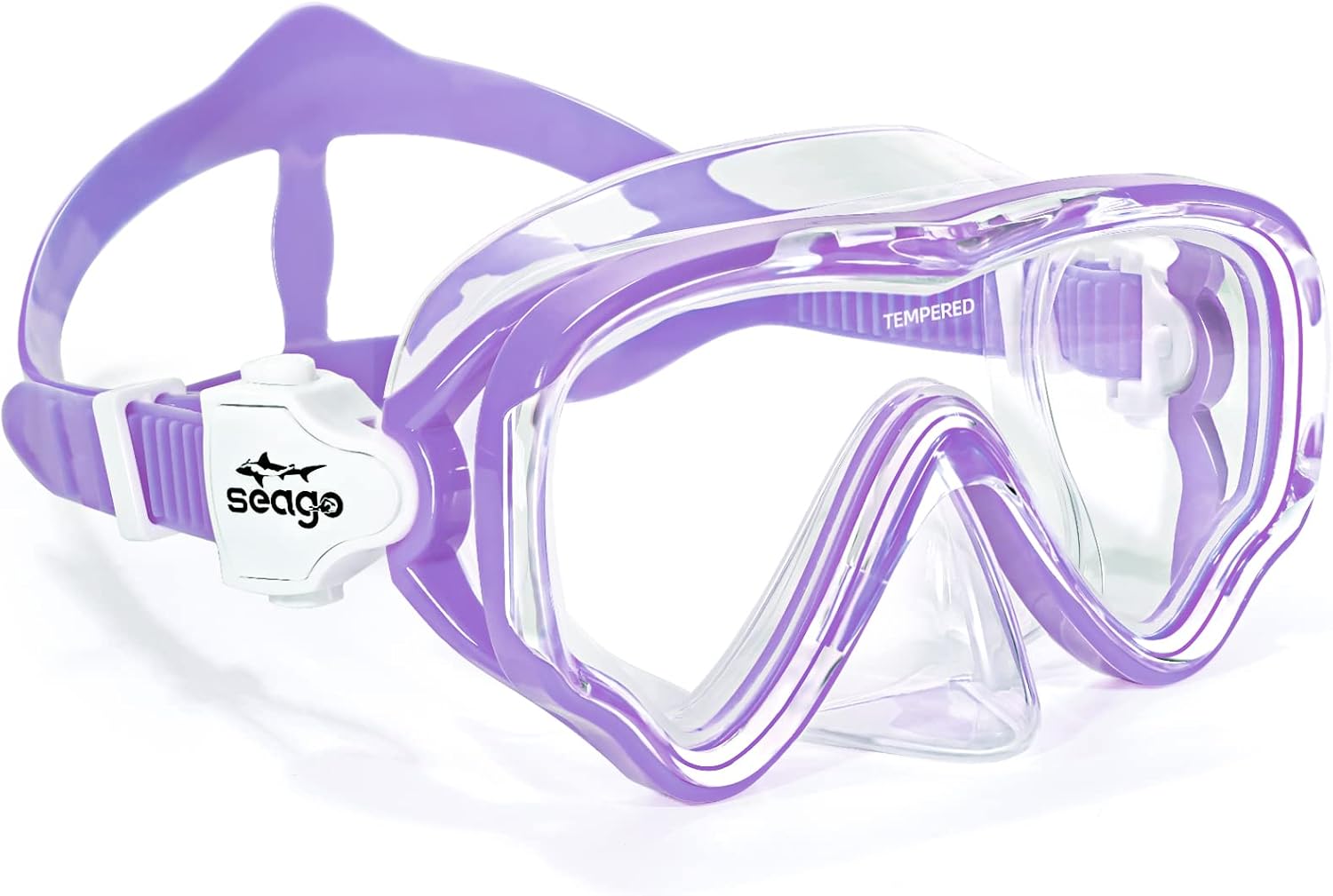 Kids Swim Goggles Snorkel Diving Mask for Youth(5-15), Anti-Fog 180° Clear View