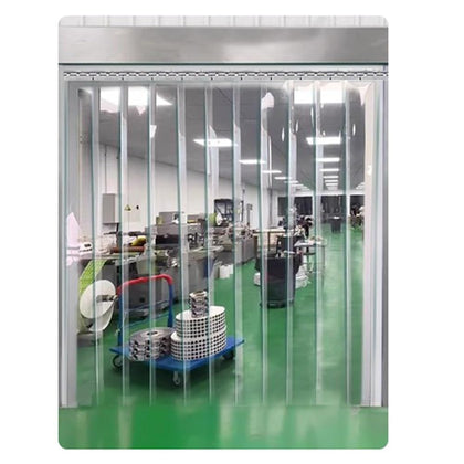 Plastic Strip Door Curtain, 0.06 Inch Thickness Walk in Cooler Curtains, Industrial Transparent PVC Slat for