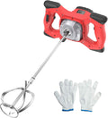 Cement Mixer, 2100W Electric Concrete Mixer with 6 Speed, 110V Handheld Mud Mixer for Motar,Paint, Grout, Plaster