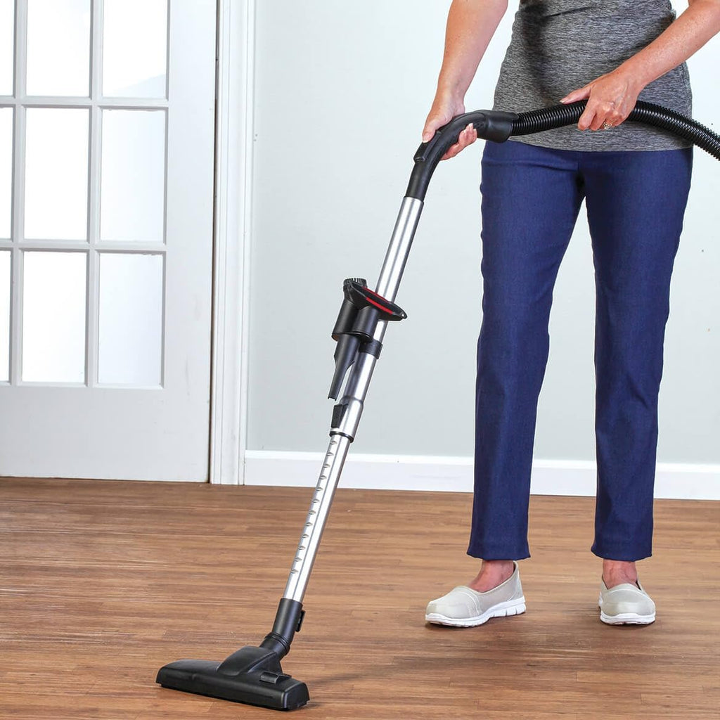 Classic Lightweight Canister Vacuum, Cleaning & Laundry | Automatic Cord Rewind, Bag, Compact, HEPA, Lightweight