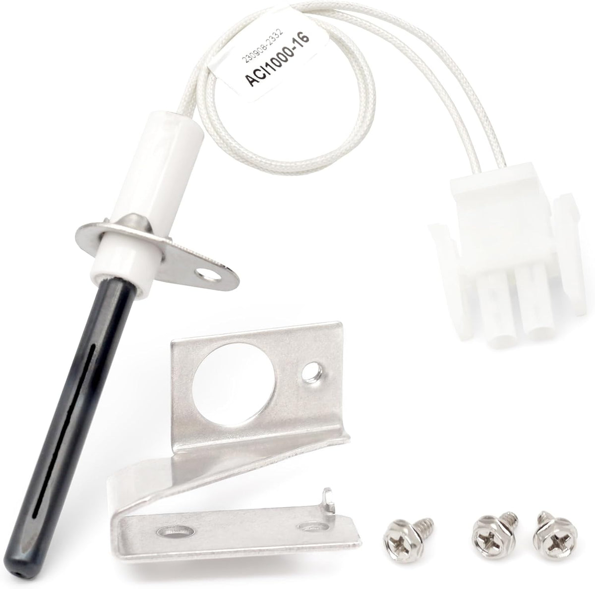 Upgraded 903110 903110A Furnace Hot Surface Ignitors 632504 With Plug, Round Silicon Nitride Universal Hot Surface Igniters Kit 632313,632313C, FC047 fit for Nordyne Furnace Igniters for M1/Mg1E Unit