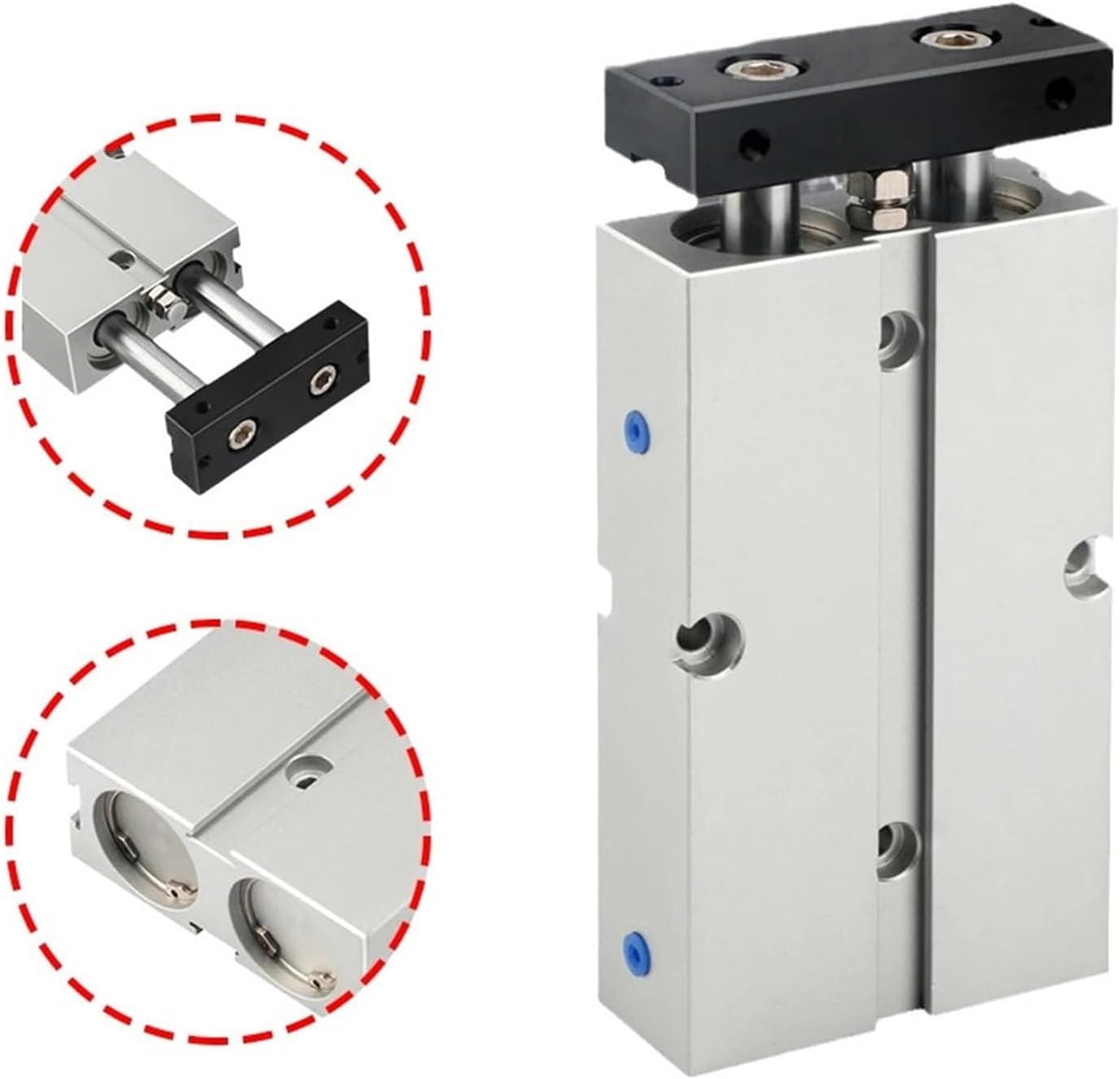 Double Rod Pneumatic Cylinder TN Series