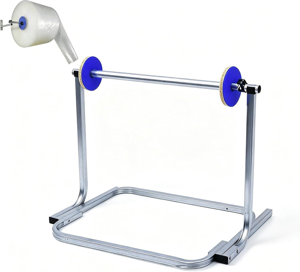 Tabletop Bubble Cushioning Holder, Adjustable Shipping Station Stand, Manual Thick Foam Dispenser for Moving &