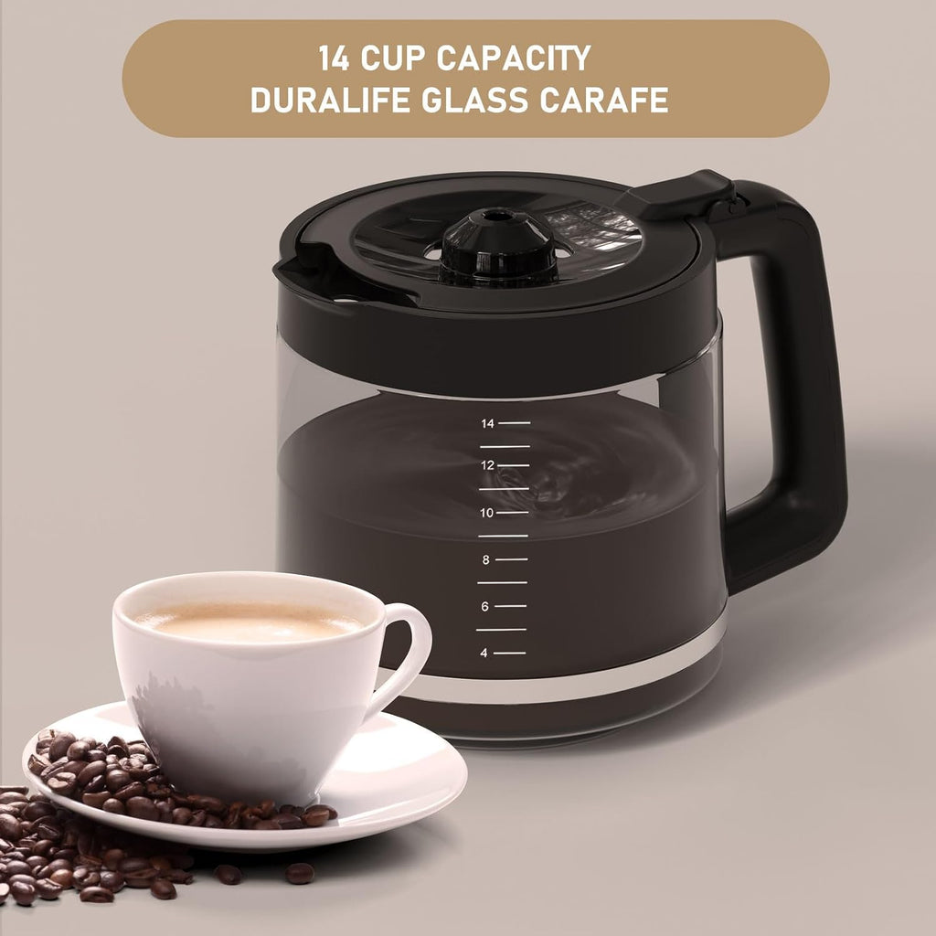 14-Cup DCM201 Coffee Maker Carafe Coffee Pot Replacement Compatible with Ninja DCM201, DCM201CP, DCM201BK