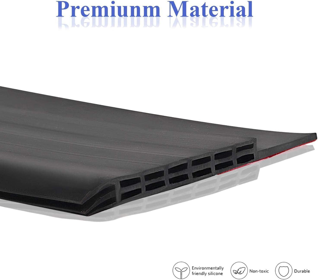 [New Upgrade] Huge Gap Door Draft Stopper, 3.4" W Widened Door Sweep Seal Gap Up to 1.8" for Interior & Exterior