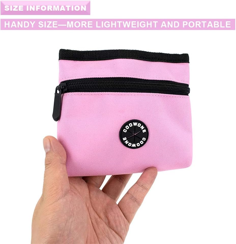 Dog Treat Pouch with Pet Training Clicker, Detachable Dog Puppy Training Treat Bag, 900D Oxford Cloth Magnetic