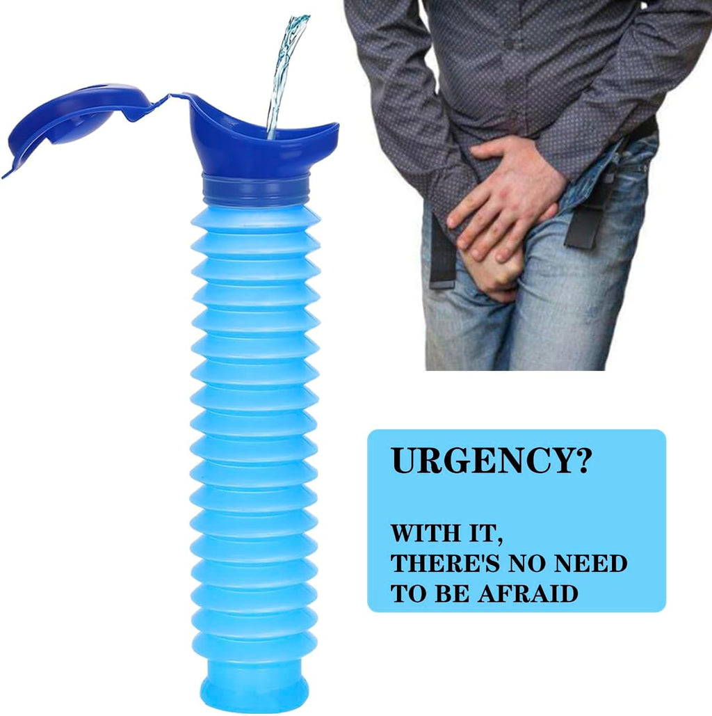 Emergency Urinal for Kids Adult,Portable Reusable Outdoor Urinal Potty Pee Bottle, Outdoor Shrinkable Urinal for
