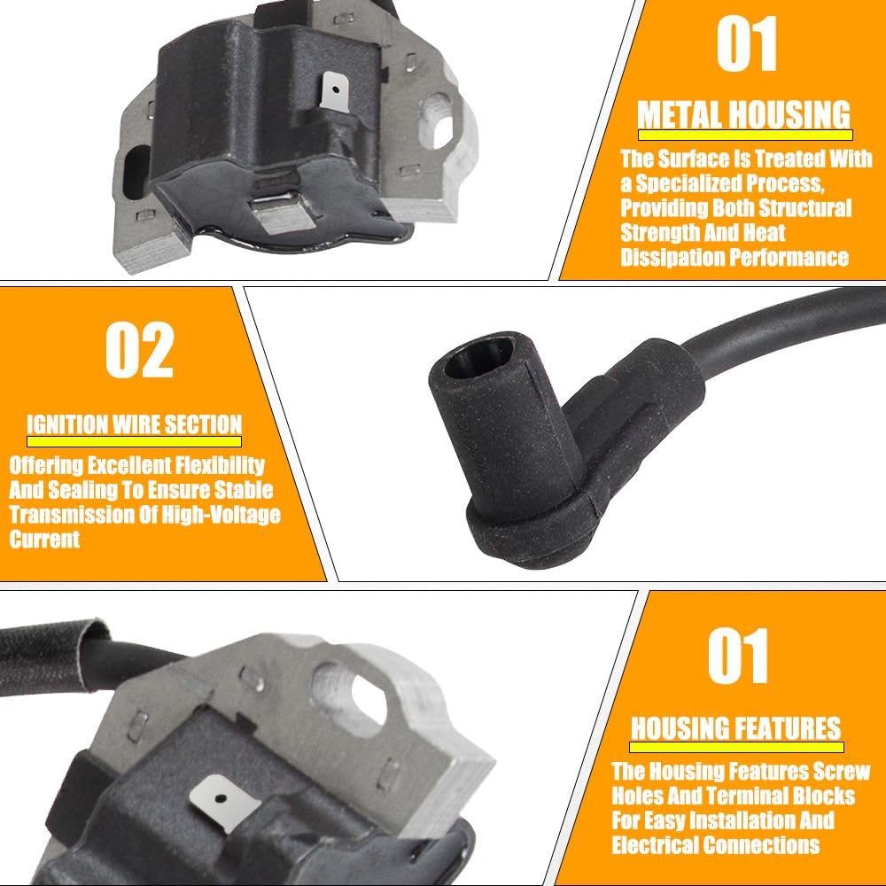 21171-7047 Ignition Coil Compatible with Kawasaki FR730V FX730V FX691V FR691V FR651V FX801V FX850V FX751V FX651V FS541V FS481V FS600V FX921V Engines Replaces 21171-0711 Pack of 2