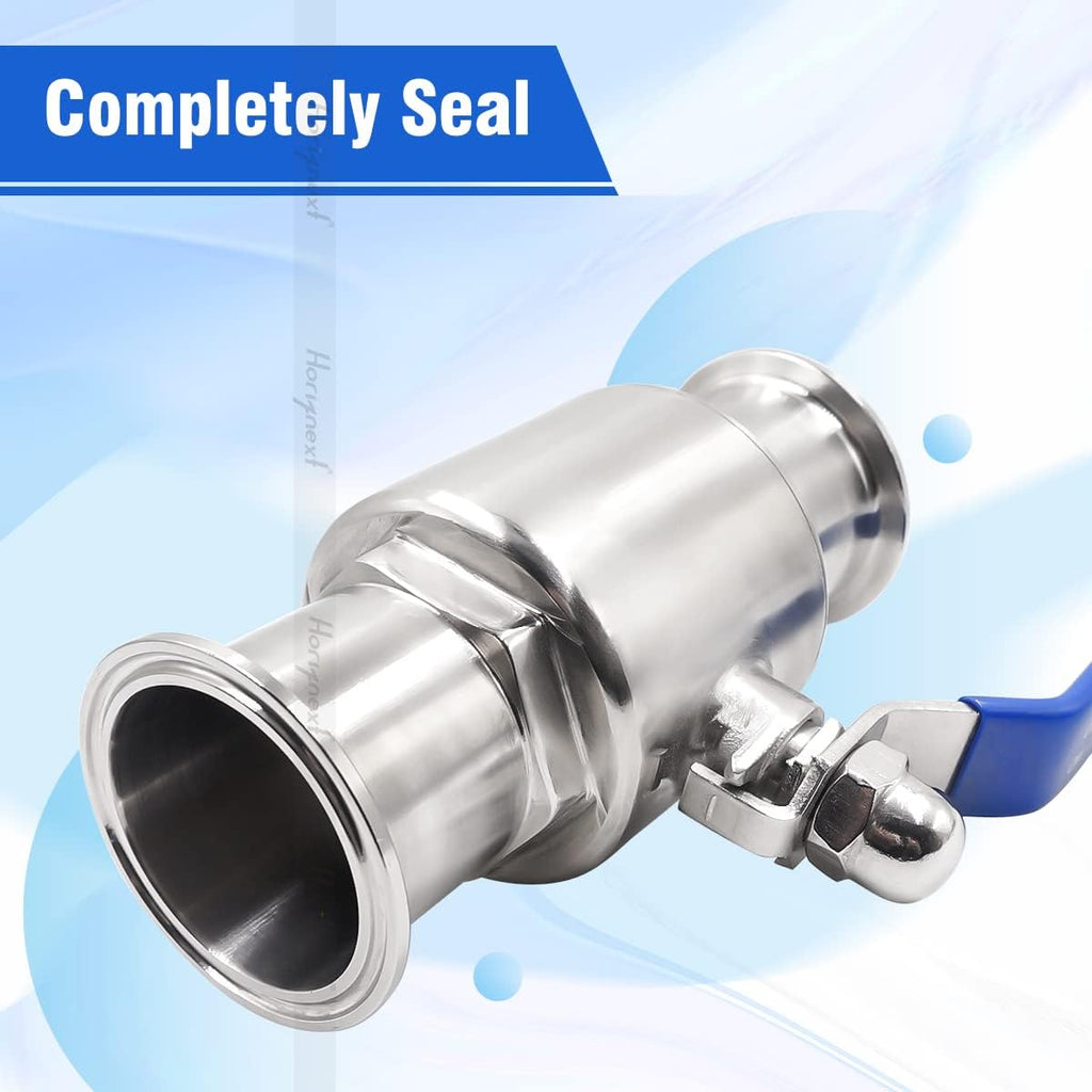 Stainless Steel 2 Inch Tri Clamp Ball Valve, Two-Way Weldless