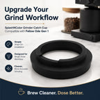 SplashNColor Grinder Catch Cup Compatible with Fellow Ode Gen 1 – Grounds Collection Container | Friction Fit Dosing Bin | Coffee Bean Catcher Replacement Accessory