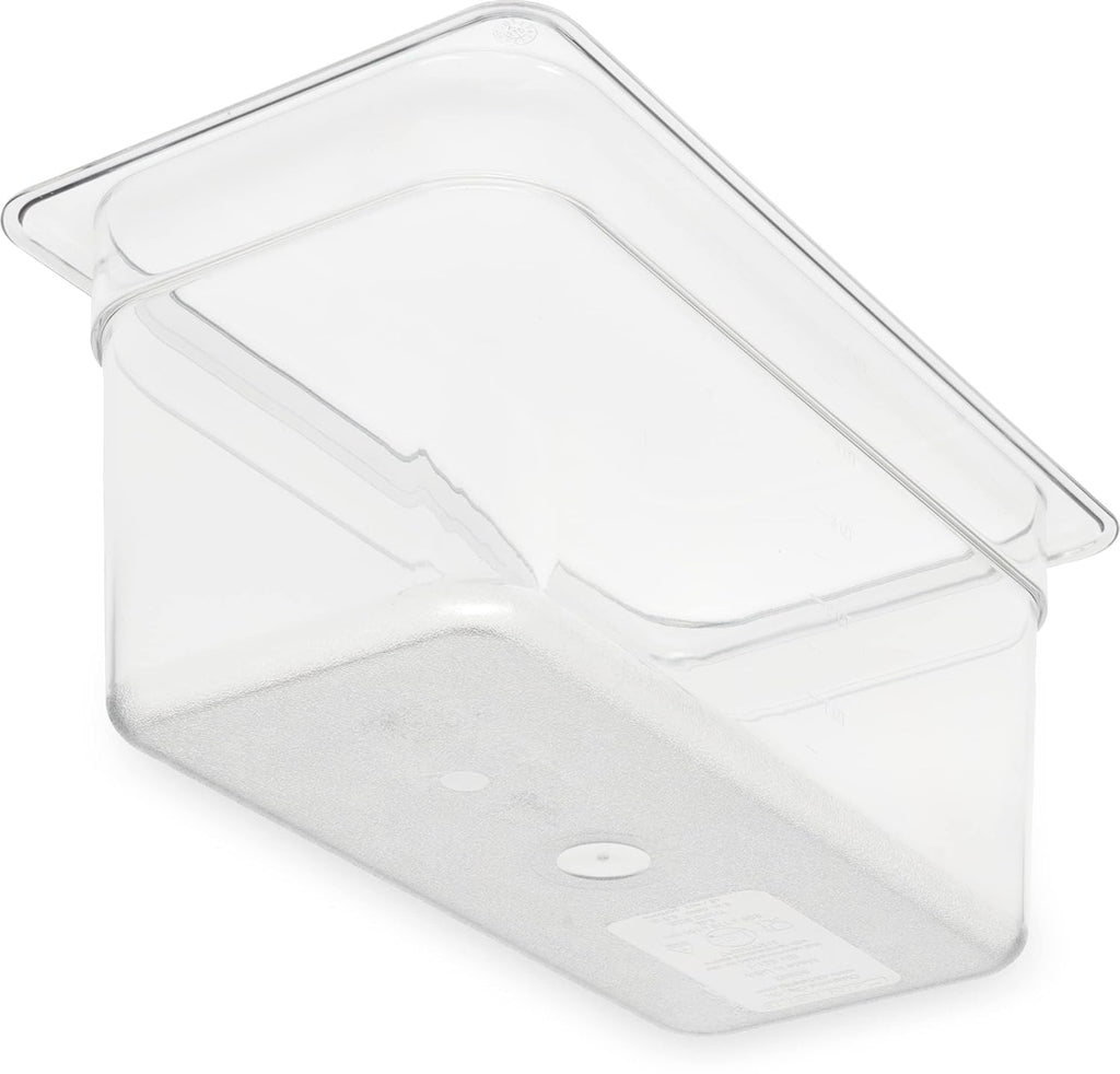 Carlisle StorPlus Polycarbonate Food Pan, 1/3 Size, 5.7 Qt, 1 Ct, Clear