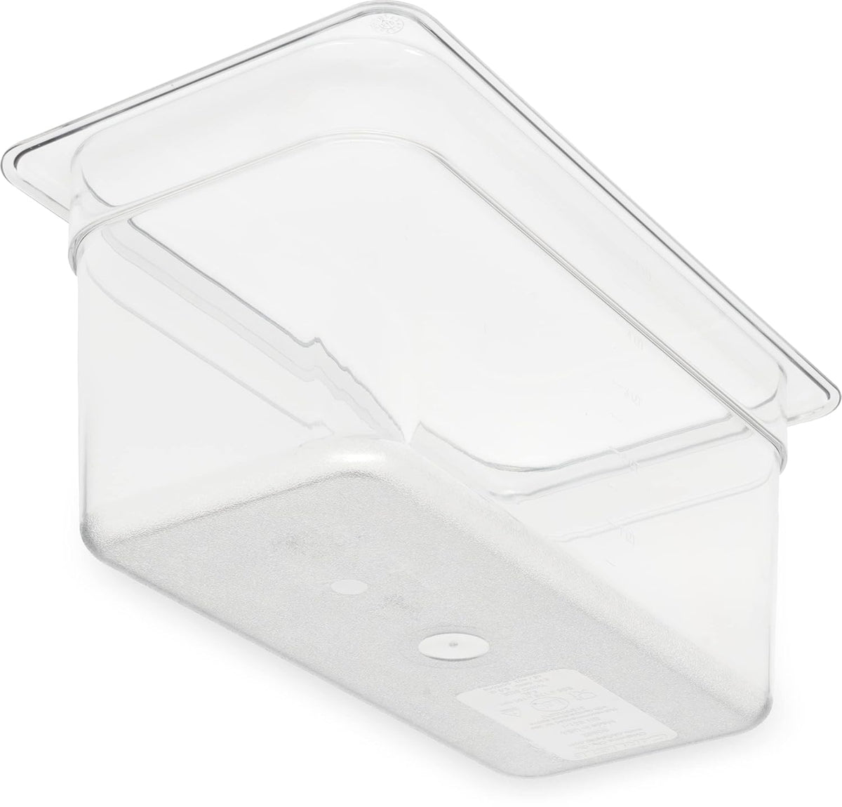 Carlisle StorPlus Polycarbonate Food Pan, 1/3 Size, 5.7 Qt, 1 Ct, Clear