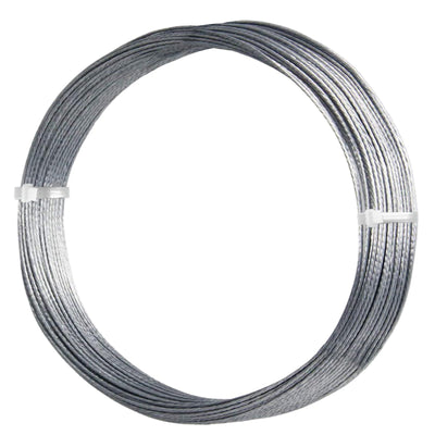 Picture Hanging Wire #2 50-Feet Braided Silver Steel Wire Supports up to 30lbs