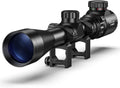 3-9x40 Rifle Scope, Red & Green Illuminated Optical Riflescope, 1 inch Tube Scope for Hunting with Mounts