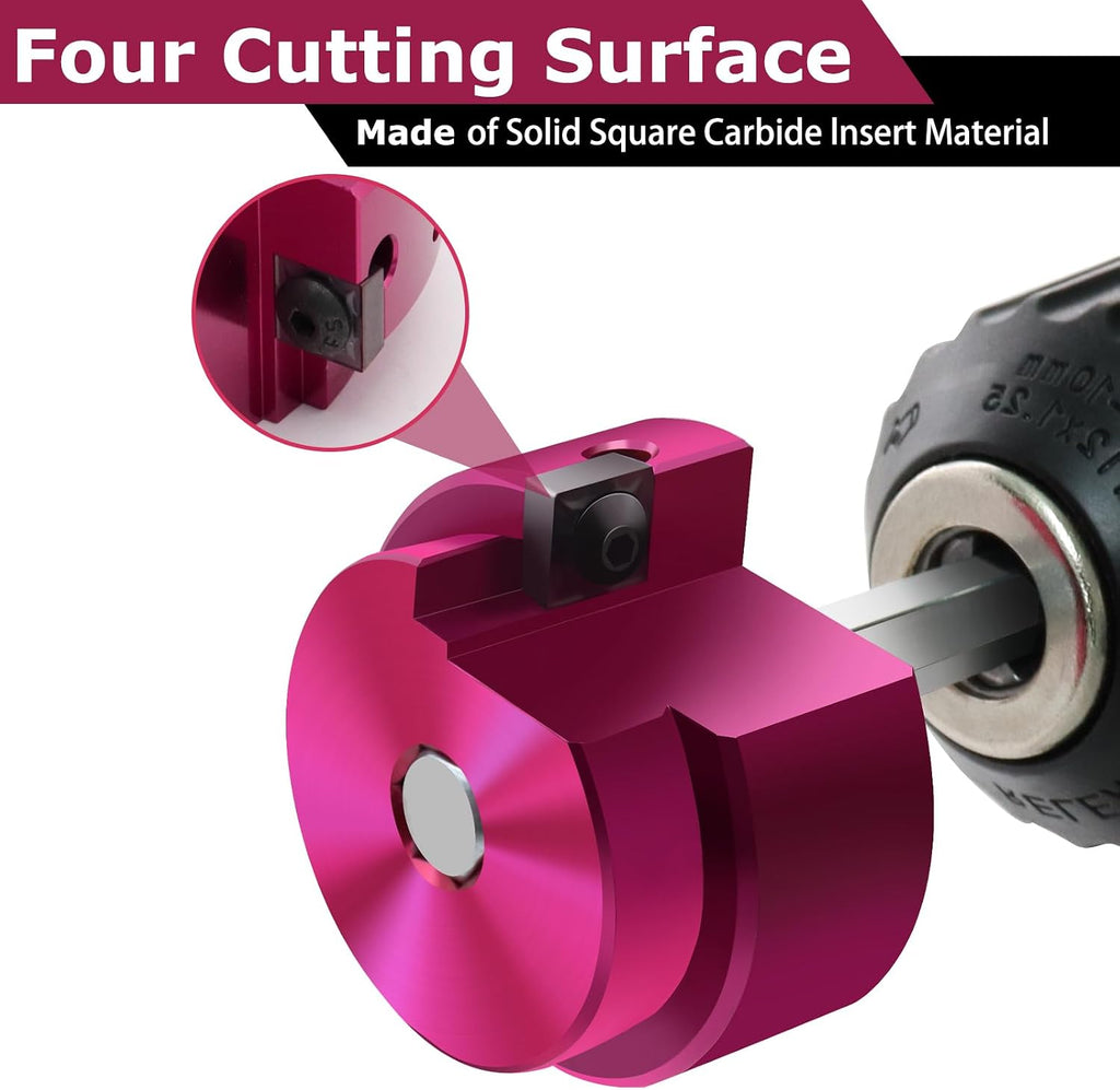 PVC Fitting Saver 2Inch Head,PVC Pipe Reamer w/ 3/8-Inch Hex Shaft