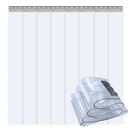 PVC Plastic Strip Door Curtain 1.3mm Transparent Curtain, Bathroom Waterproof Door Curtain, Thermal Insulation