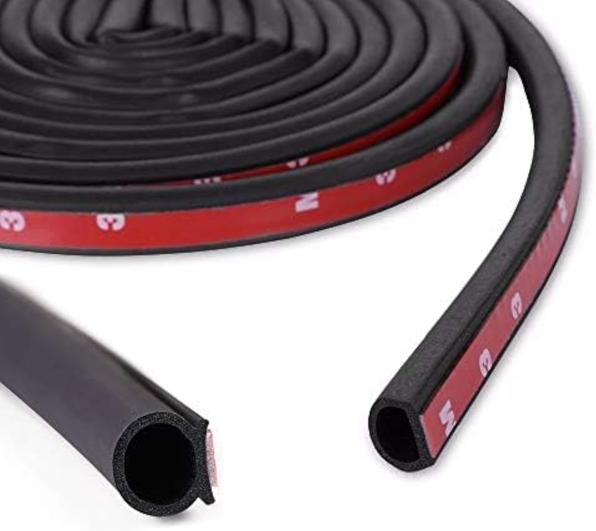 1/2"×7/16" D-Shape Weather Stripping 25FT Bulb Seal Gasket Strip