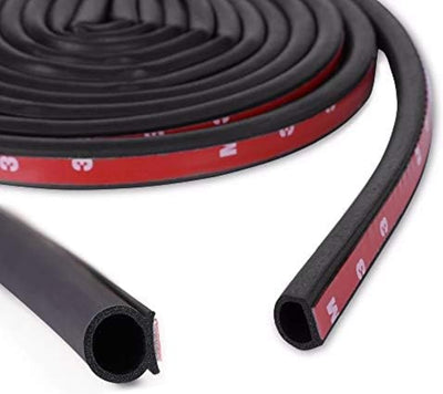 1/2"×7/16" D-Shape Weather Stripping 25FT Bulb Seal Gasket Strip