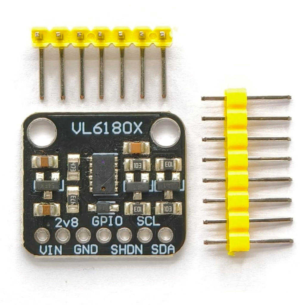 tictocstore 2pcs VL6180X Distance Sensor Module – 5mm-100mm Optical Ranging, I2C Interface, 3.3V/5V Compatible for Arduino