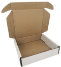 4x4x1'' 50 Pack Corrugated Mailers, Cardboard Boxes Perfect for Shipping Small, White