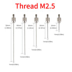 Needle Point Contact Points Diameter 1mm/1.5mm Set for Dial Digital Indicators Depth Gauge M2.5 Thread (D1mm (M2.5 Thread))