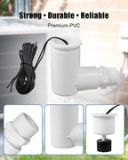 Float Switch Fit for HVAC Drain Pan for Overflow Protection Detection